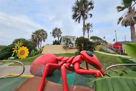 Explore Galveston's beachfront attractions on a magical carpet putt putt tour